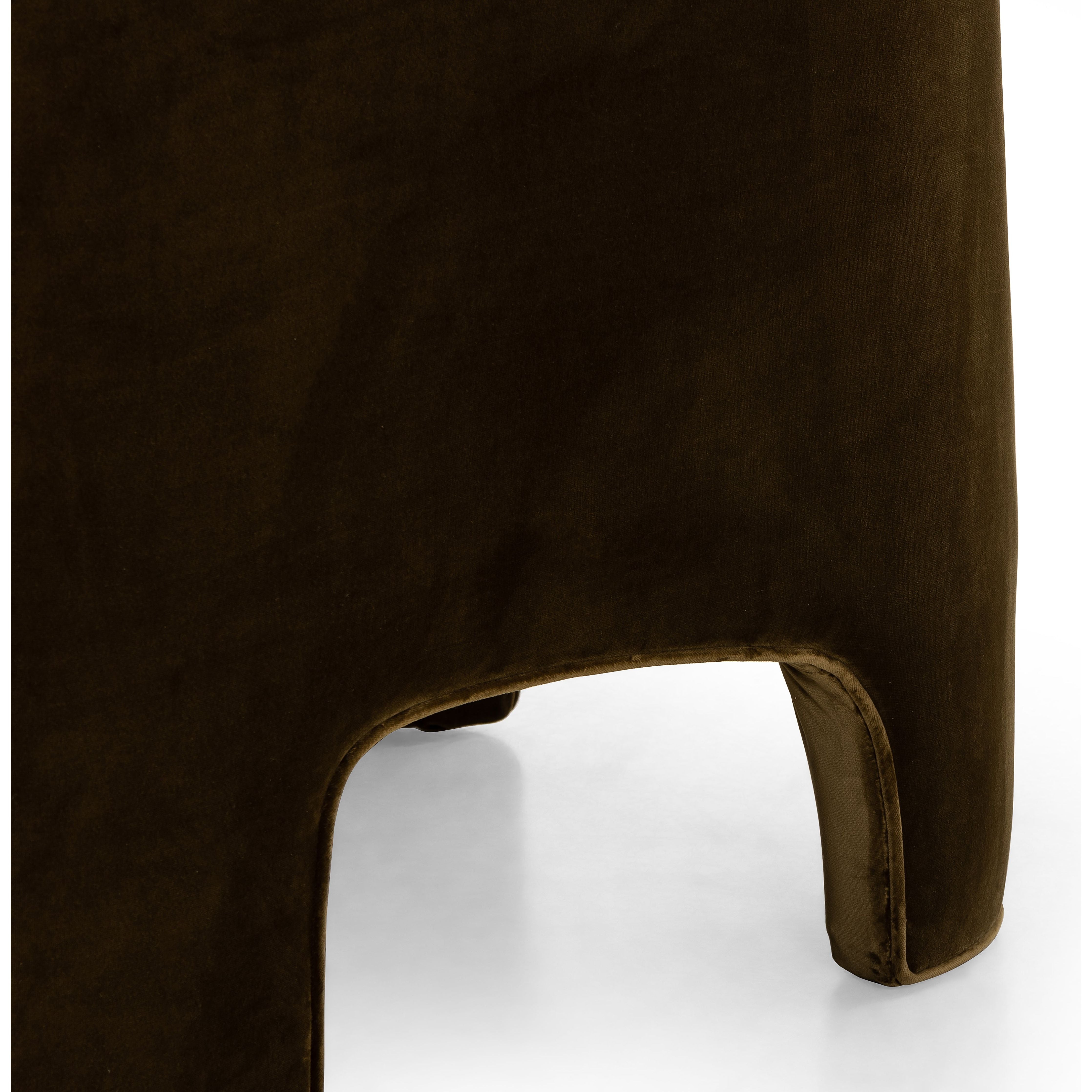 Featuring Sully Surrey Moss Chair by Four Hands at Amethyst Home. Shape-driven from top to bottom, this modern accent chair is tightly upholstered in a smooth cotton velvet fabric. Subtle highs and lows throughout the fabric change in appearance depending on the direction of the fabric's nap and the lighting in the room, bringing movement to the entire piece. S-spring construction e. Amethyst Home provides interior design, new construction, custom furniture, and area rugs in the Boston metro area.
