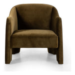Featuring Sully Surrey Moss Chair by Four Hands at Amethyst Home. Shape-driven from top to bottom, this modern accent chair is tightly upholstered in a smooth cotton velvet fabric. Subtle highs and lows throughout the fabric change in appearance depending on the direction of the fabric's nap and the lighting in the room, bringing movement to the entire piece. S-spring constructi. Amethyst Home provides interior design, new construction, custom furniture, and area rugs in the Des Moines metro area.