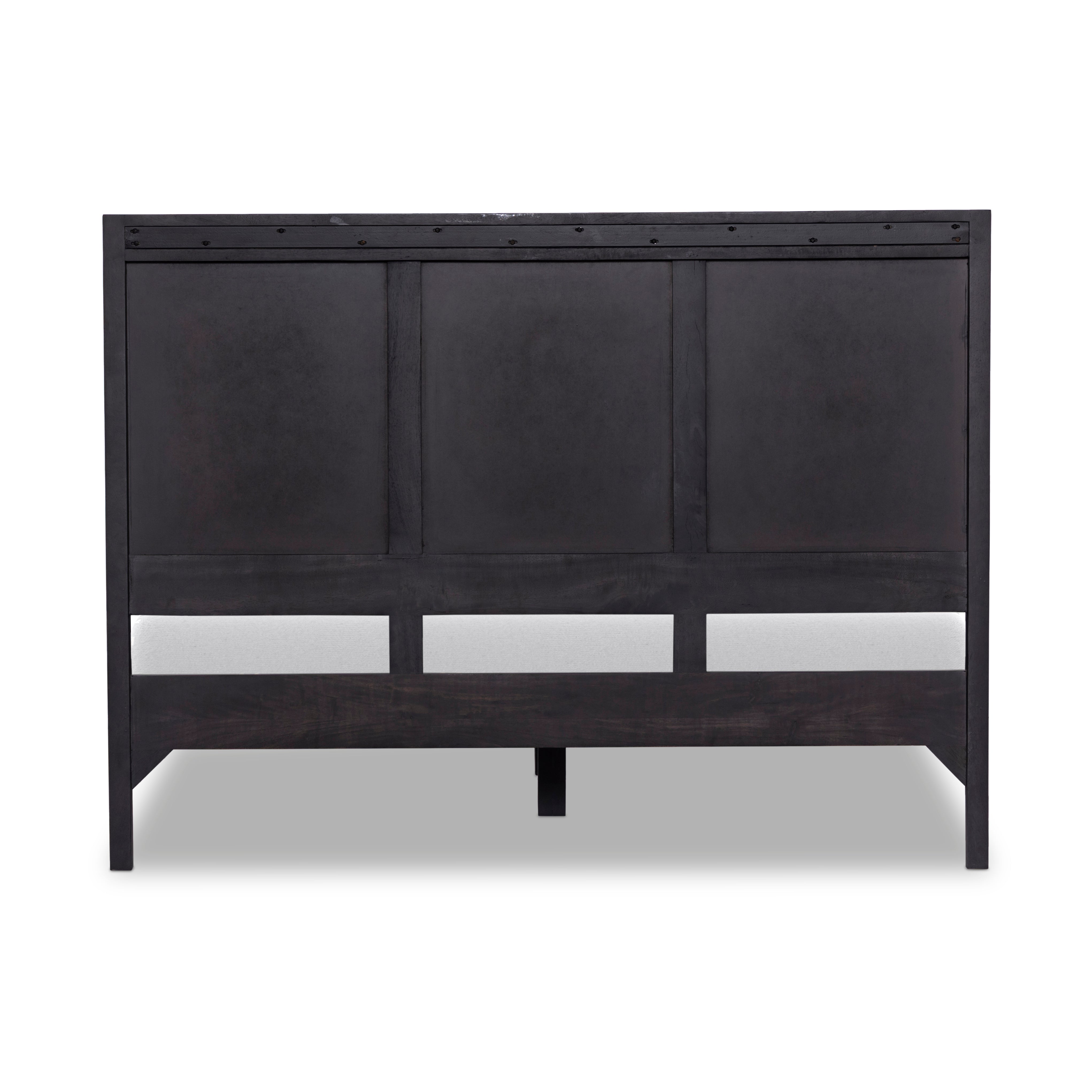 Featuring Sydney Black Wash Queen Bed by Four Hands at Amethyst Home. Black-washed mango frames an inset of black woven cane, for a textural, monochromatic look.Overall Dimensions: 62.25"W x 83"L x 46.50"H
Collection: PrescottColors: Black Wash ,Black CaneMaterials: Solid Mango ,Cane Weight: 148.11 lbs. Amethyst Home provides interior design, new construction, custom furniture, and area rugs in the Calabasas metro area.