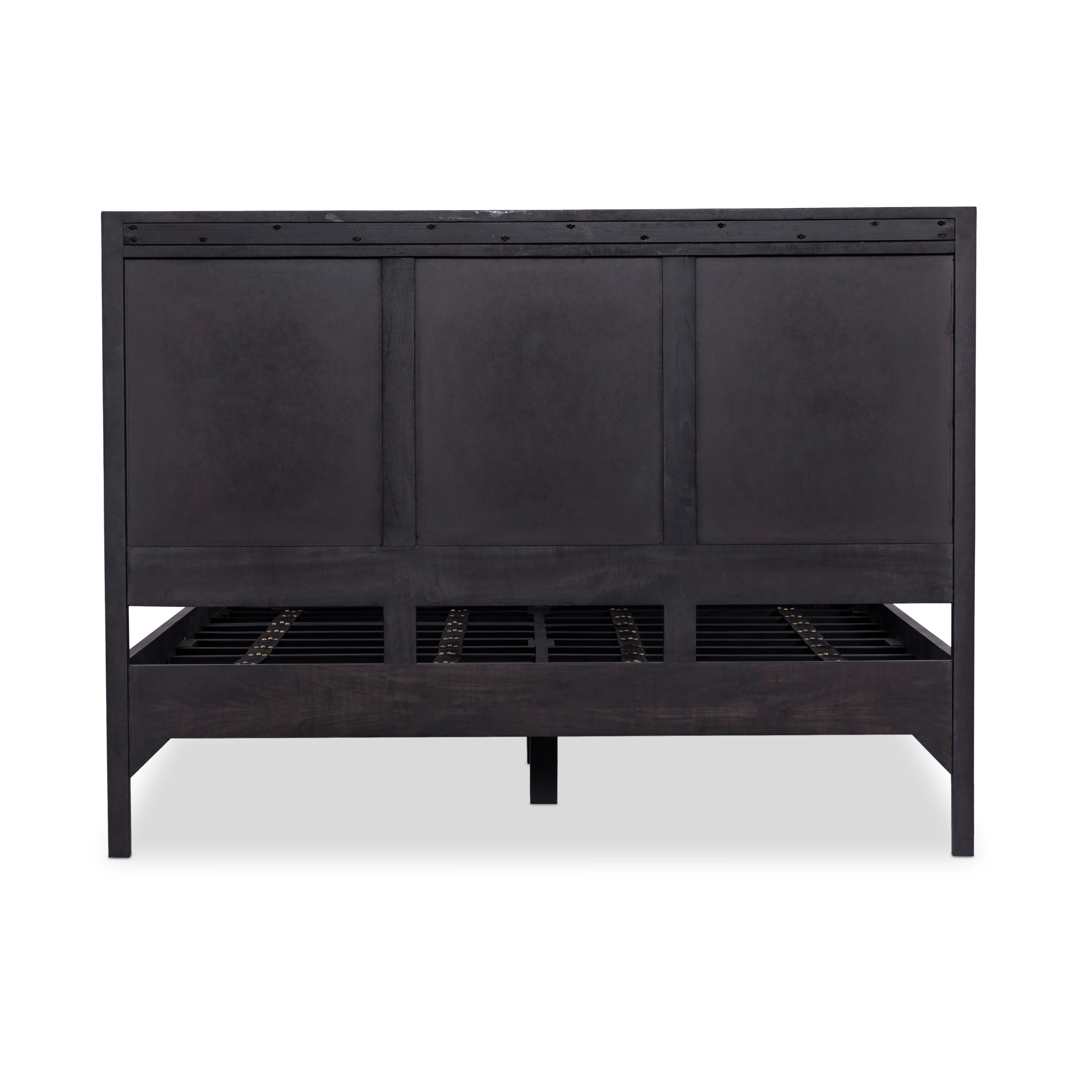 Featuring Sydney Black Wash Queen Bed by Four Hands at Amethyst Home. Black-washed mango frames an inset of black woven cane, for a textural, monochromatic look.Overall Dimensions: 62.25"W x 83"L x 46.50"H
Collection: PrescottColors: Black Wash ,Black CaneMaterials: Solid Mango ,Cane Weight: 148.11 lbs. Amethyst Home provides interior design, new construction, custom furniture, and area rugs in the Nashville metro area.