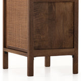 Brown-washed mango encases inset woven cane, for a light, textural look with monochromatic vibes. Removable interior shelf offers clever convenience. Option to pair with matching left nightstand. Amethyst Home provides interior design, new construction, custom furniture, and area rugs in the Winter Garden metro area.