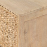 Featuring Sydney Natural Left Nightstand by Four Hands at Amethyst Home. Natural mango frames woven cane, for a light, textural look with fresh organic allure. Interior removable shelf for extra storage options.
Collection: PrescottColors: Natural Mango ,Natural CaneMaterials: Solid Mango ,CaneOverall Dimensions: 20"W x 16"L x 23.50"H Weight: 30.86 lbs. Amethyst Home provides interior design, new construction, custom furniture, and area rugs in the Calabasas metro area.