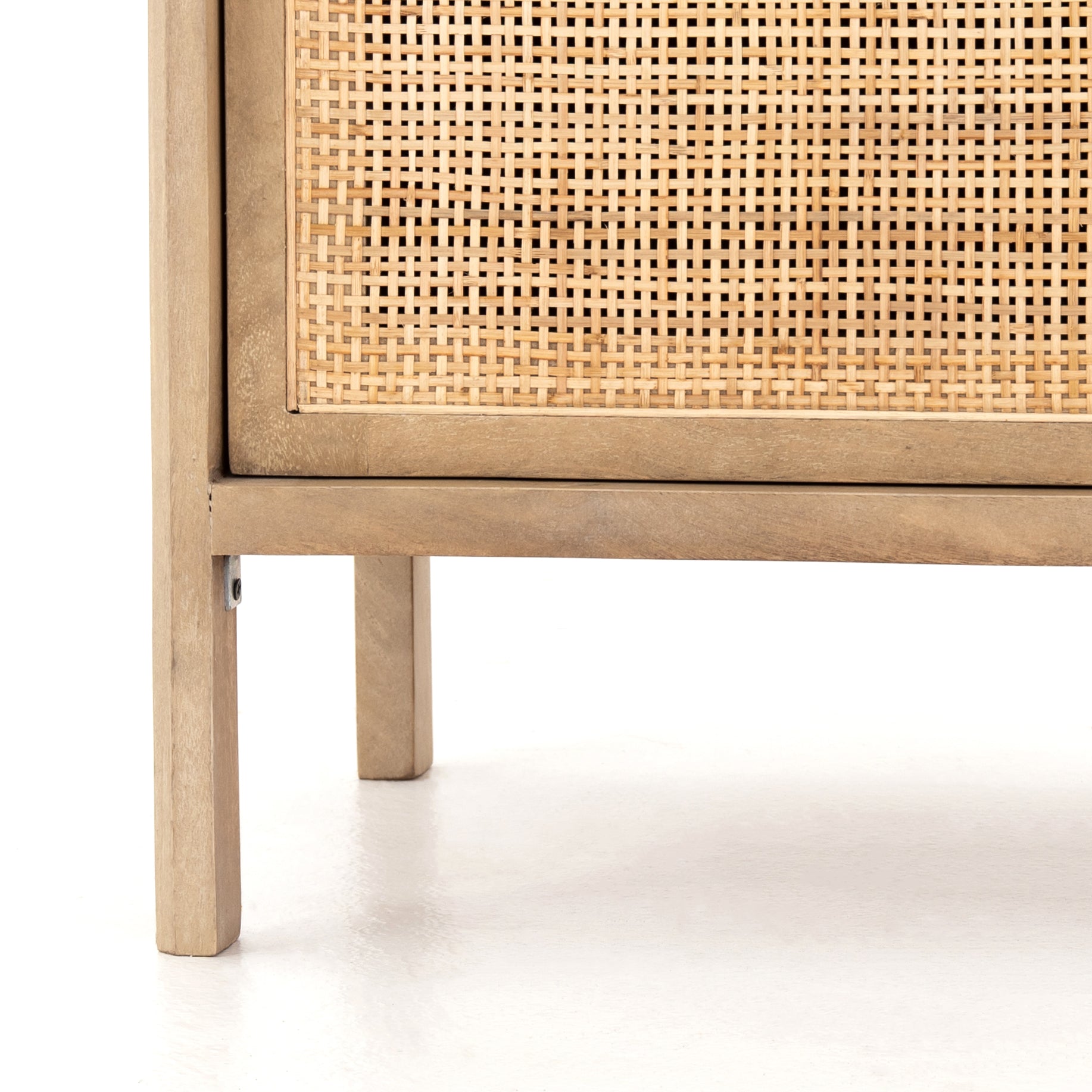 Featuring Sydney Natural Left Nightstand by Four Hands at Amethyst Home. Natural mango frames woven cane, for a light, textural look with fresh organic allure. Interior removable shelf for extra storage options.
Collection: PrescottColors: Natural Mango ,Natural CaneMaterials: Solid Mango ,CaneOverall Dimensions: 20"W x 16"L x 23.50"H Weight: 30.86 lbs. Amethyst Home provides interior design, new construction, custom furniture, and area rugs in the Miami metro area.
