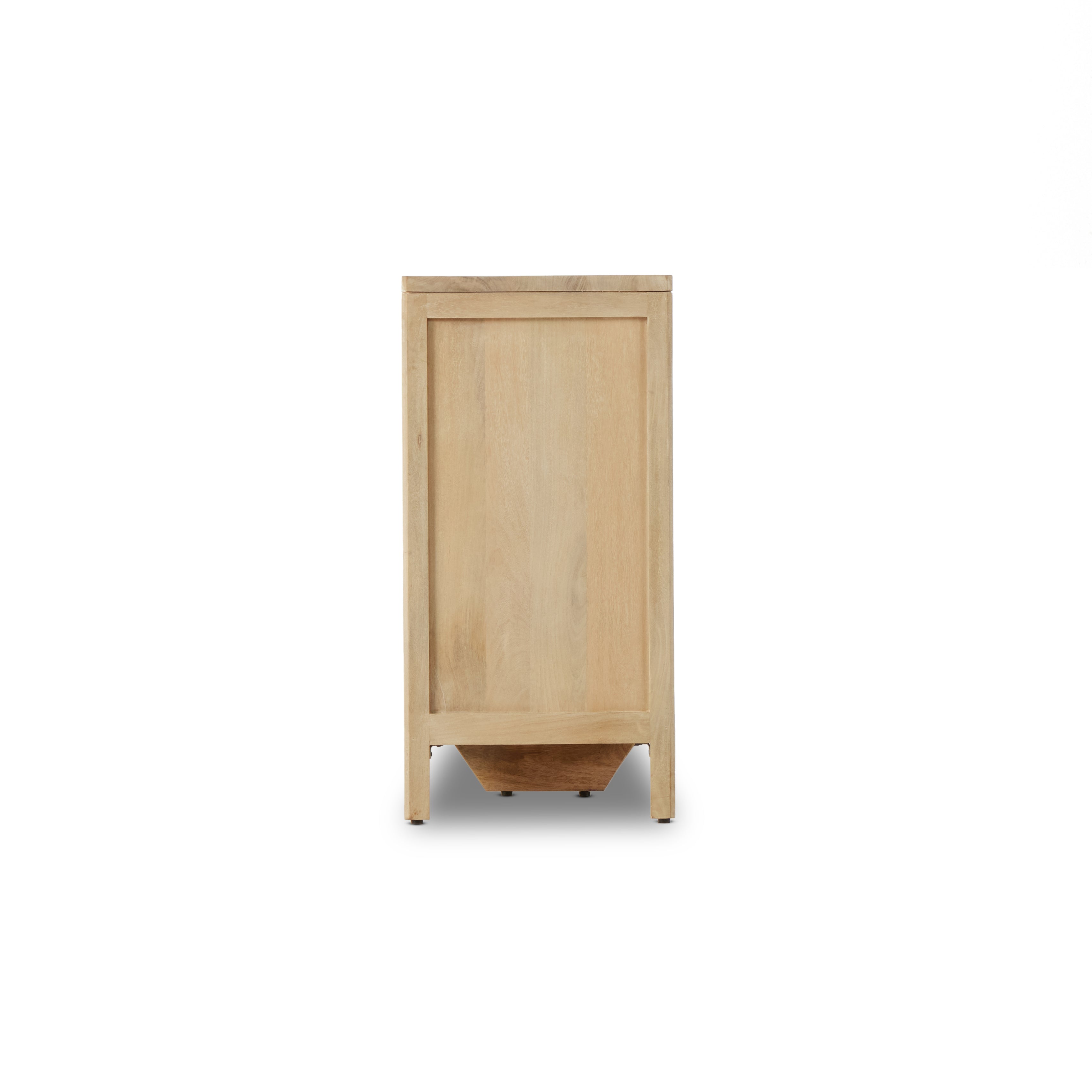 Natural mango encases nine spacious drawers of woven cane, for a textural look with eye-catching contrast. Amethyst Home provides interior design, new construction, custom furniture, and area rugs in the Laguna Beach metro area.