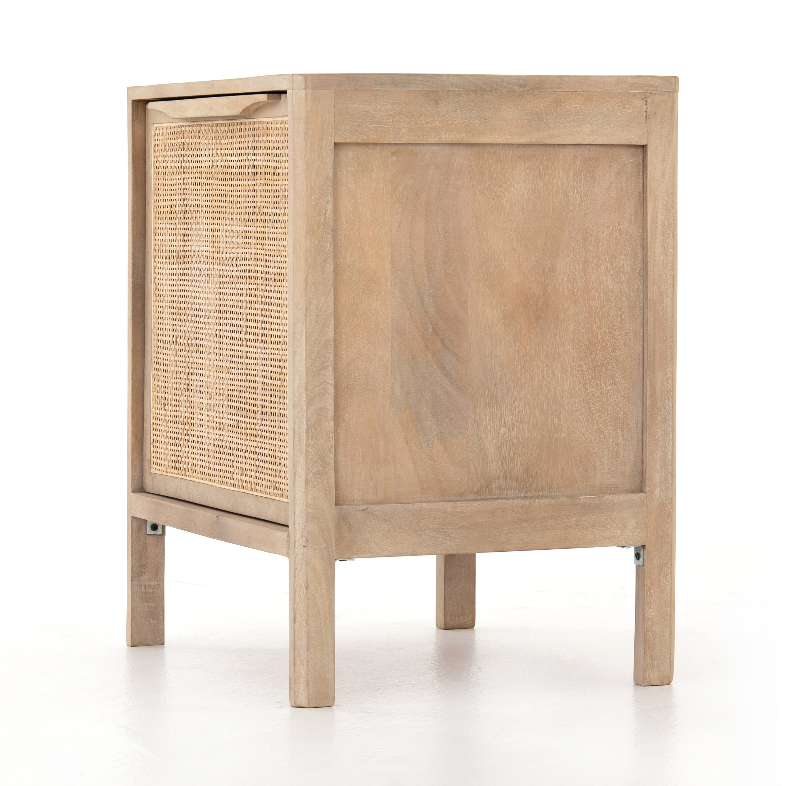 Featuring Sydney Natural Right Nightstand by Four Hands at Amethyst Home. Natural mango frames inset woven cane, for a light, textural look with fresh organic allure. Removable interior shelf for clever convenience.
Collection: PrescottColors: Natural Mango ,Natural CaneMaterials: Solid Mango ,CaneOverall Dimensions: 20"W x 16"L x 23.50"H Weight: 30.86 lbs. Amethyst Home provides interior design, new construction, custom furniture, and area rugs in the Des Moines metro area.