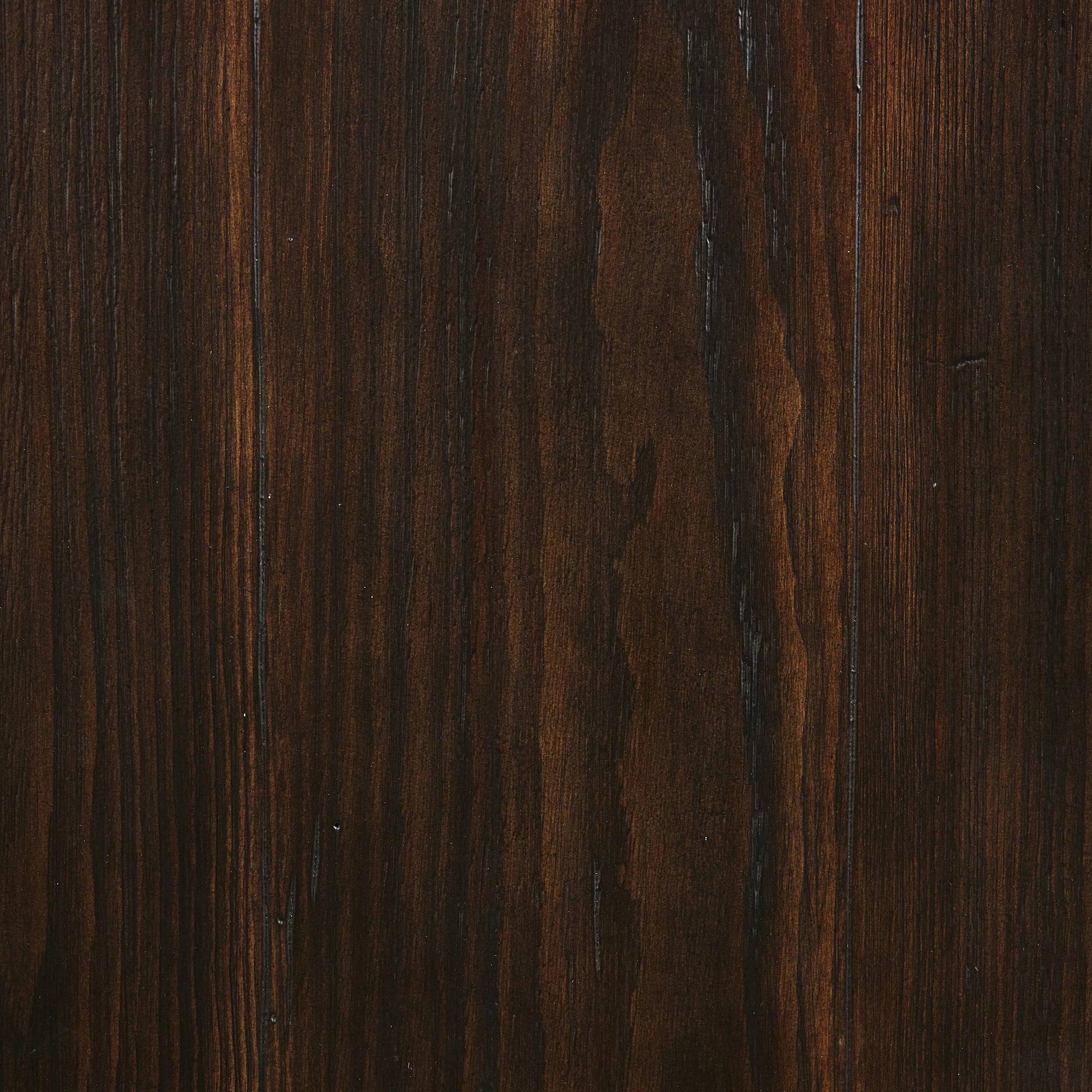 Brown-finished pine forms a versatile three-legged end table with a playful feel. By the makers at Van Thiel, known for their antique-inspired pieces and hand-applied finishes.Collection: Van Thie Amethyst Home provides interior design, new home construction design consulting, vintage area rugs, and lighting in the Portland metro area.