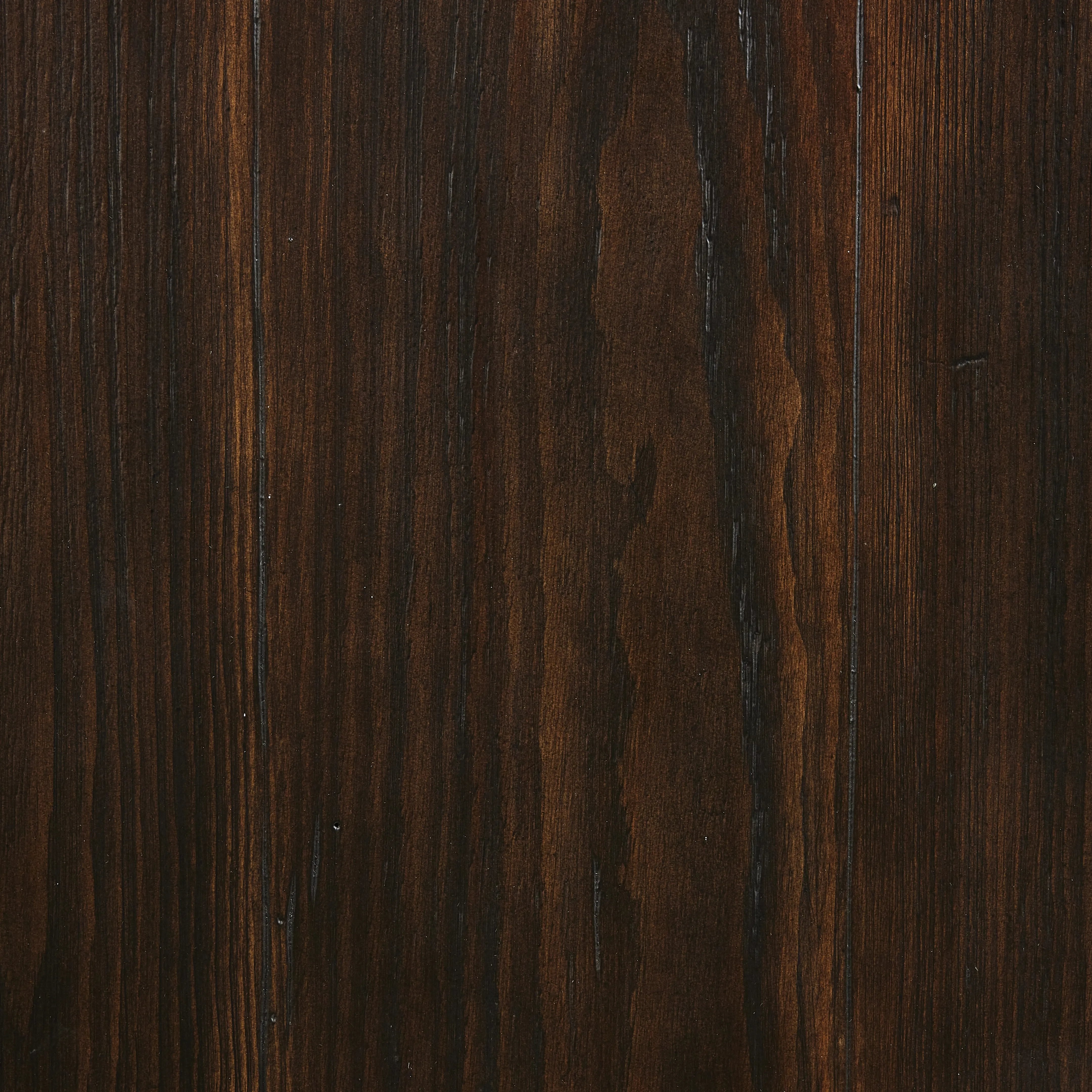 Brown-finished pine forms a versatile three-legged end table with a playful feel. By the makers at Van Thiel, known for their antique-inspired pieces and hand-applied finishes.Collection: Van Thie Amethyst Home provides interior design, new home construction design consulting, vintage area rugs, and lighting in the Portland metro area.