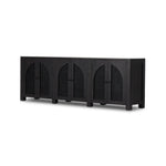 Featuring Tilda Black Wash Mango 6 Door Sideboard by Four Hands at Amethyst Home. Grand in scale and presence. Black-washed mango encases arched cane door panels featuring black-finished iron hardware, meeting a forward-thinking material mix with monochromatic vibes.
Collection: LeightonColors: Black Wash Mango ,Black Iron ,Black Circle CaneMaterials: Solid Mango ,Iron ,CaneOver. Amethyst Home provides interior design, new construction, custom furniture, and area rugs in the Des Moines metro area.