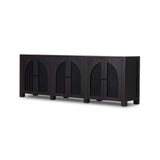 Featuring Tilda Black Wash Mango 6 Door Sideboard by Four Hands at Amethyst Home. Grand in scale and presence. Black-washed mango encases arched cane door panels featuring black-finished iron hardware, meeting a forward-thinking material mix with monochromatic vibes.
Collection: LeightonColors: Black Wash Mango ,Black Iron ,Black Circle CaneMaterials: Solid Mango ,Iron ,CaneOver. Amethyst Home provides interior design, new construction, custom furniture, and area rugs in the Des Moines metro area.