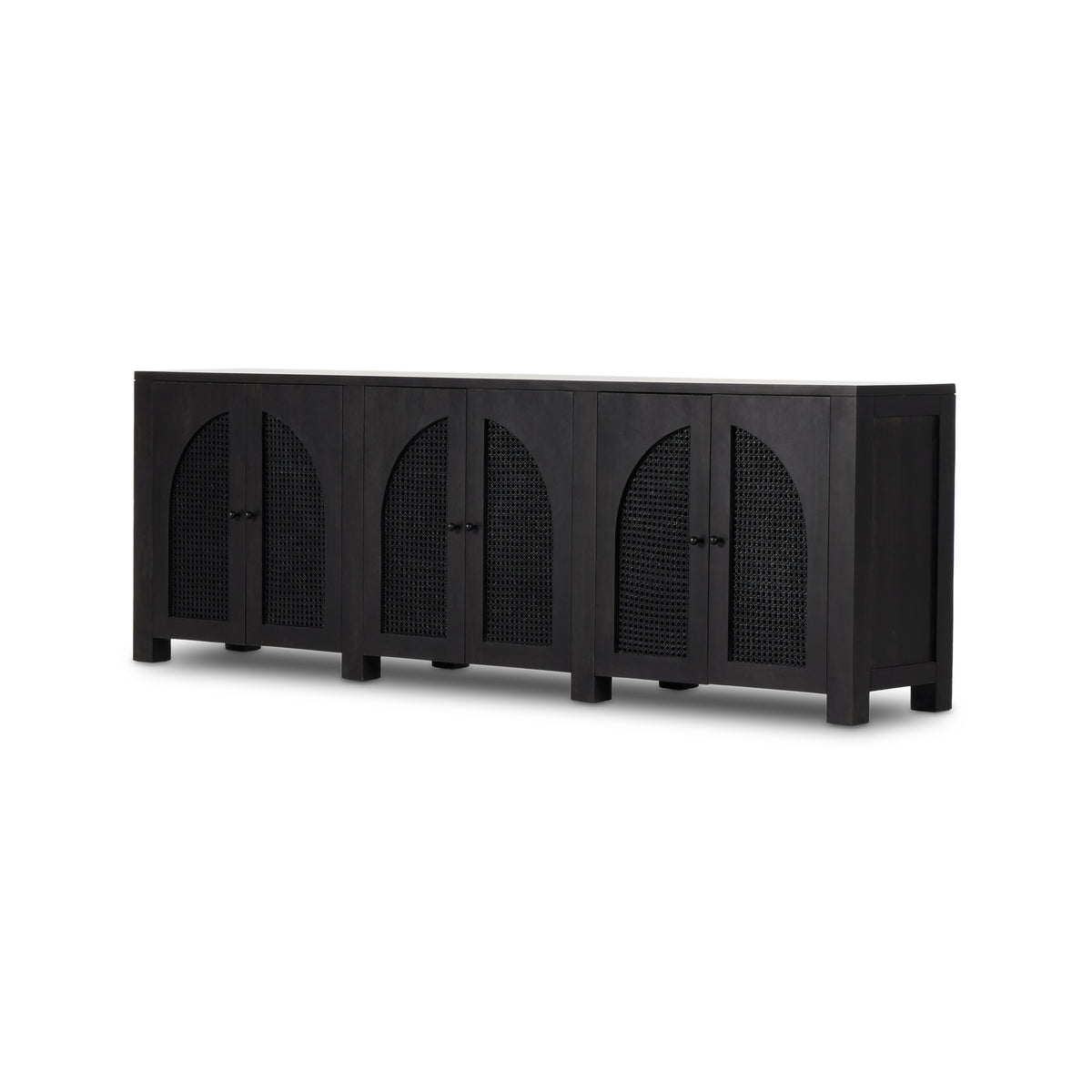 Tilda Black Wash Mango 6 Door Sideboard | ready to ship!