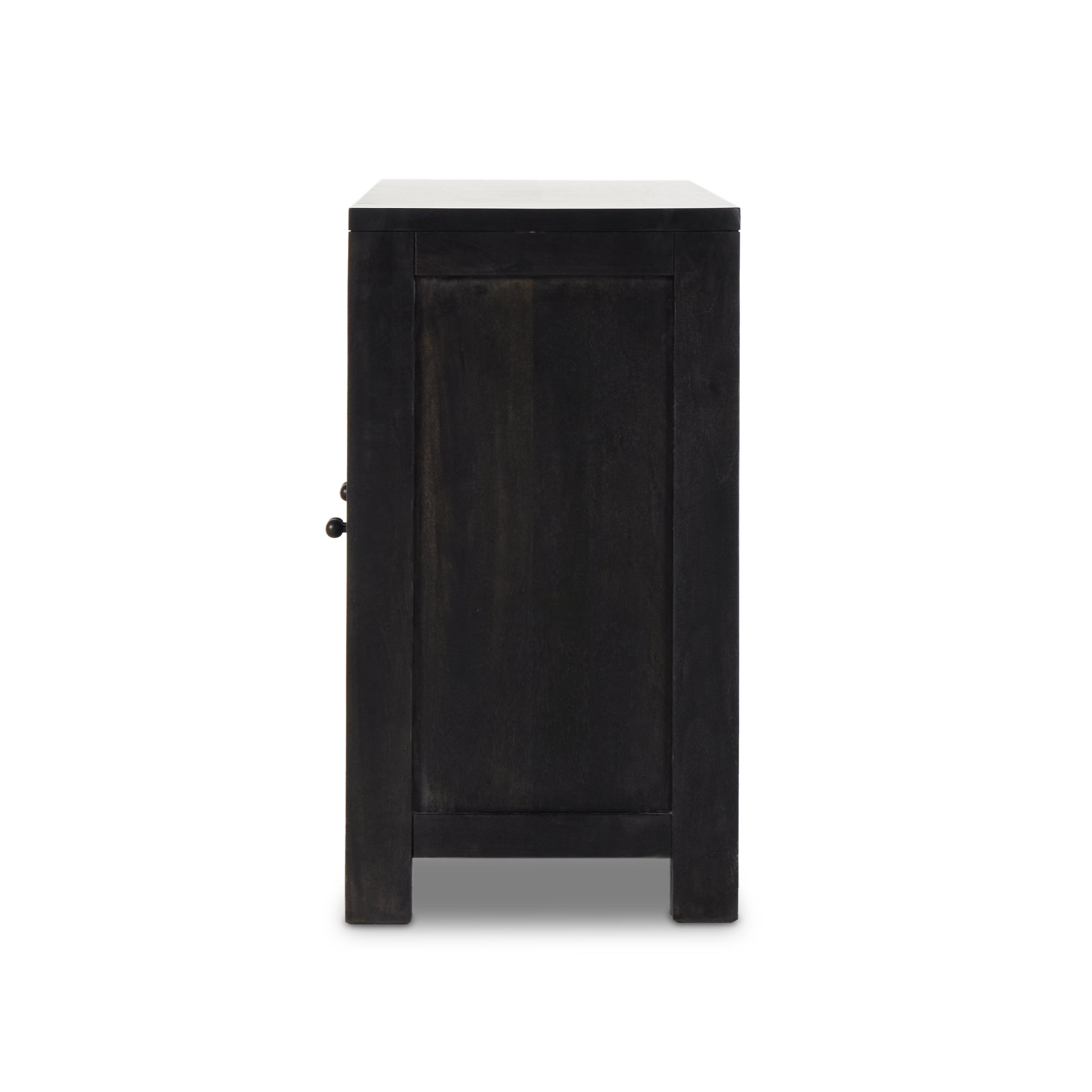 Featuring Tilda Black Wash Mango 6 Door Sideboard by Four Hands at Amethyst Home. Grand in scale and presence. Black-washed mango encases arched cane door panels featuring black-finished iron hardware, meeting a forward-thinking material mix with monochromatic vibes.
Collection: LeightonColors: Black Wash Mango ,Black Iron ,Black Circle CaneMaterials: Solid Mango ,Iron ,CaneOveral. Amethyst Home provides interior design, new construction, custom furniture, and area rugs in the Monterey metro area.