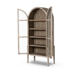 Featuring Tolle Rustic White Solid Cabinet by Four Hands at Amethyst Home. Give your home a classic, timeless look with the Tolle Rustic White Solid Cabinet! This stylish cabinet is constructed of solid oak and iron, and features a rustic white finish and tempered glass accents. Ready to ship, it will add a unique touch to any room.
Overall Dimensions: 38"W x 19"L x 84"H
Collecti. Amethyst Home provides interior design, new construction, custom furniture, and area rugs in the Nashville metro area.