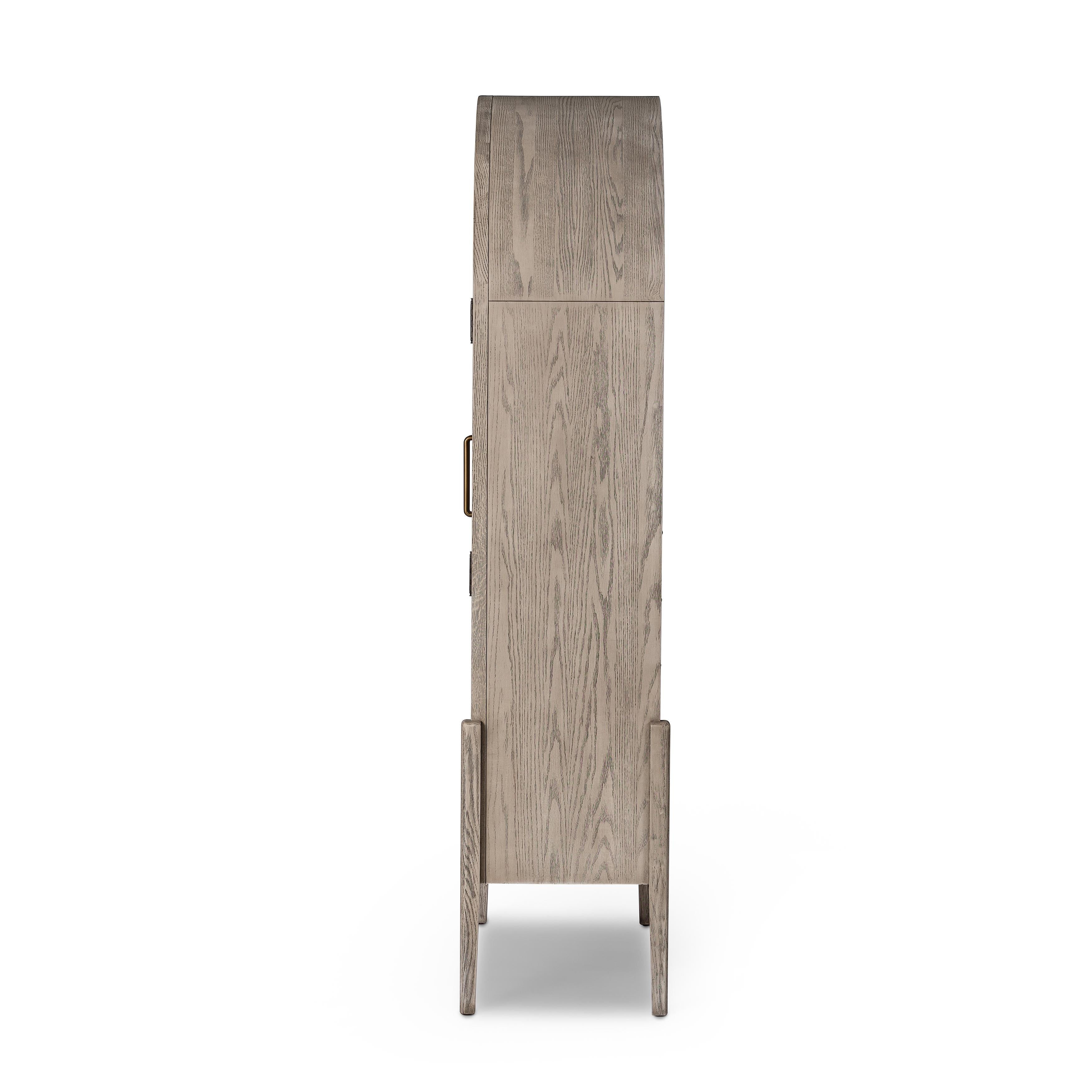 Featuring Tolle Rustic White Solid Cabinet by Four Hands at Amethyst Home. Give your home a classic, timeless look with the Tolle Rustic White Solid Cabinet! This stylish cabinet is constructed of solid oak and iron, and features a rustic white finish and tempered glass accents. Ready to ship, it will add a unique touch to any room.
Overall Dimensions: 38"W x 19"L x 84"H
Collectio. Amethyst Home provides interior design, new construction, custom furniture, and area rugs in the Portland metro area.