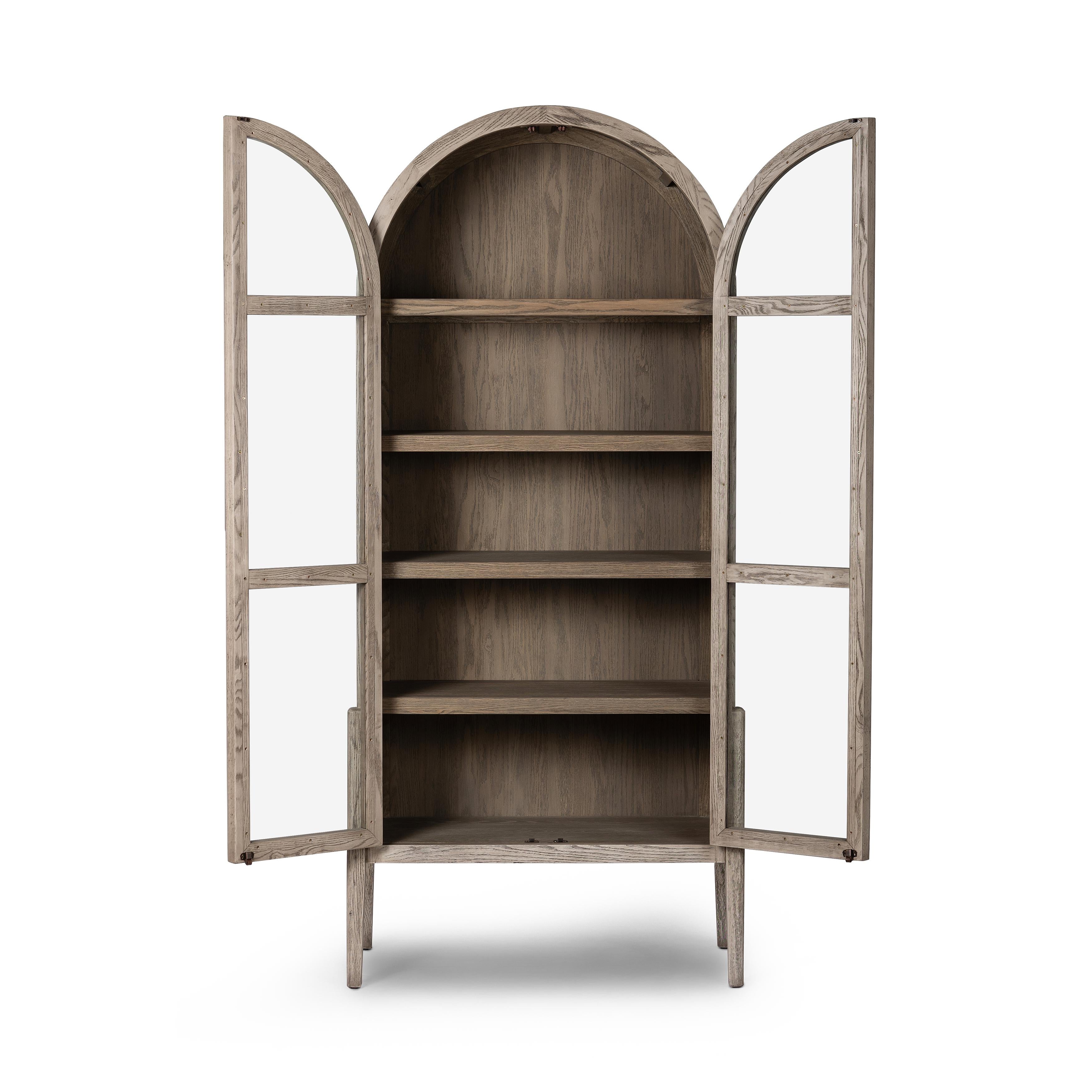Featuring Tolle Rustic White Solid Cabinet by Four Hands at Amethyst Home. Give your home a classic, timeless look with the Tolle Rustic White Solid Cabinet! This stylish cabinet is constructed of solid oak and iron, and features a rustic white finish and tempered glass accents. Ready to ship, it will add a unique touch to any room.
Overall Dimensions: 38"W x 19"L x 84"H
Col. Amethyst Home provides interior design, new construction, custom furniture, and area rugs in the Salt Lake City metro area.