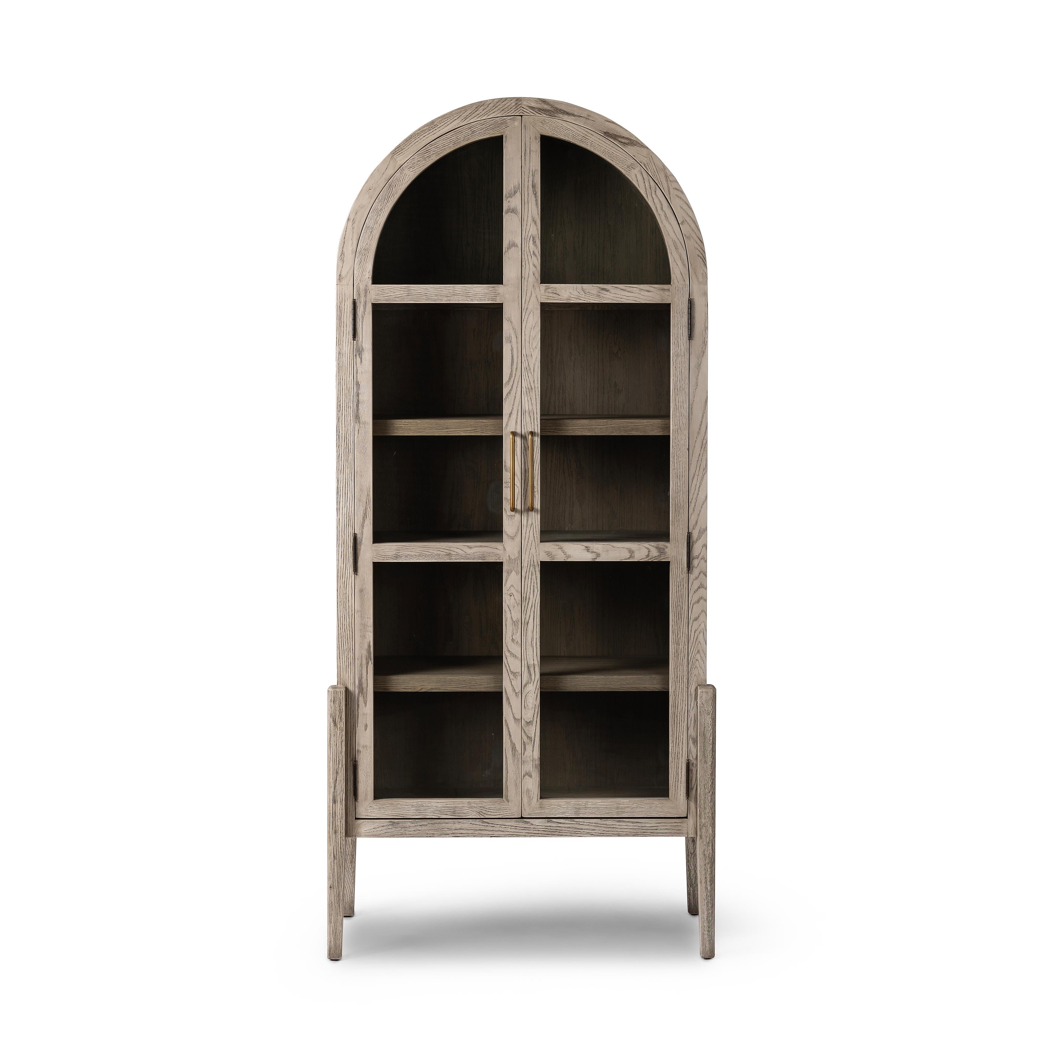 Featuring Tolle Rustic White Solid Cabinet by Four Hands at Amethyst Home. Give your home a classic, timeless look with the Tolle Rustic White Solid Cabinet! This stylish cabinet is constructed of solid oak and iron, and features a rustic white finish and tempered glass accents. Ready to ship, it will add a unique touch to any room.
Overall Dimensions: 38"W x 19"L x 84"H
Coll. Amethyst Home provides interior design, new construction, custom furniture, and area rugs in the Winter Garden metro area.