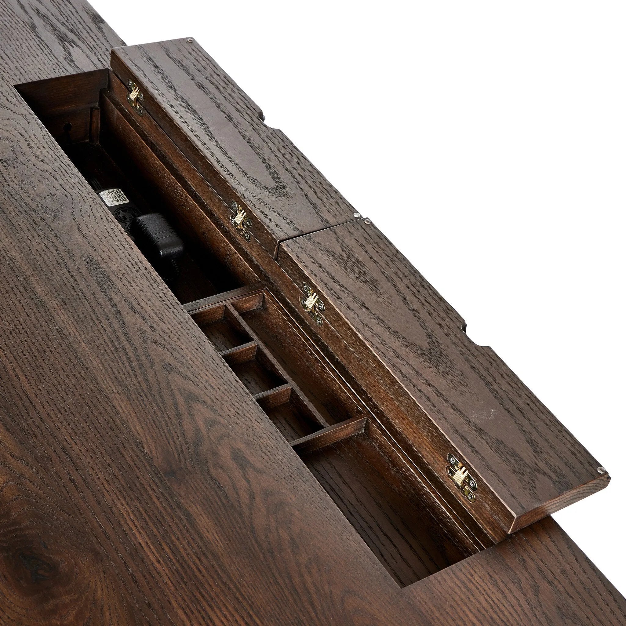 Featuring Torrington Wireless Charging Executive Desk by Four Hands at Amethyst Home. An executive-sized desk of rich brown oak offers generous surface and storage space, while a flip top keeps cords out of sight. Invisible wireless charging for Android and Apple products.
Overall Dimensions: 32.0" L x 78.0 " W x 31.0" H
Collection: HamiltonColors: Umber O. Amethyst Home provides interior design, new home construction design consulting, vintage area rugs, and lighting in the Des Moines metro area.
