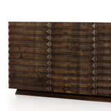 Featuring Tussac Matte Brown Neem Media Console by Four Hands at Amethyst Home. Tussac Matte Brown Neem Media Console is made from dark-finished neem native to India, Africa and other semi-tropical regions, chamfer detailing brings a linear, textured look to a storage-driven media console. Dual rear cutouts for cord management.
Overall Dimensions: 78"W x 17.75"L x 27"HWeight: 155.42 lbsMaterial. Amethyst Home provides interior design services, furniture, rugs, and lighting in the Miami metro area.