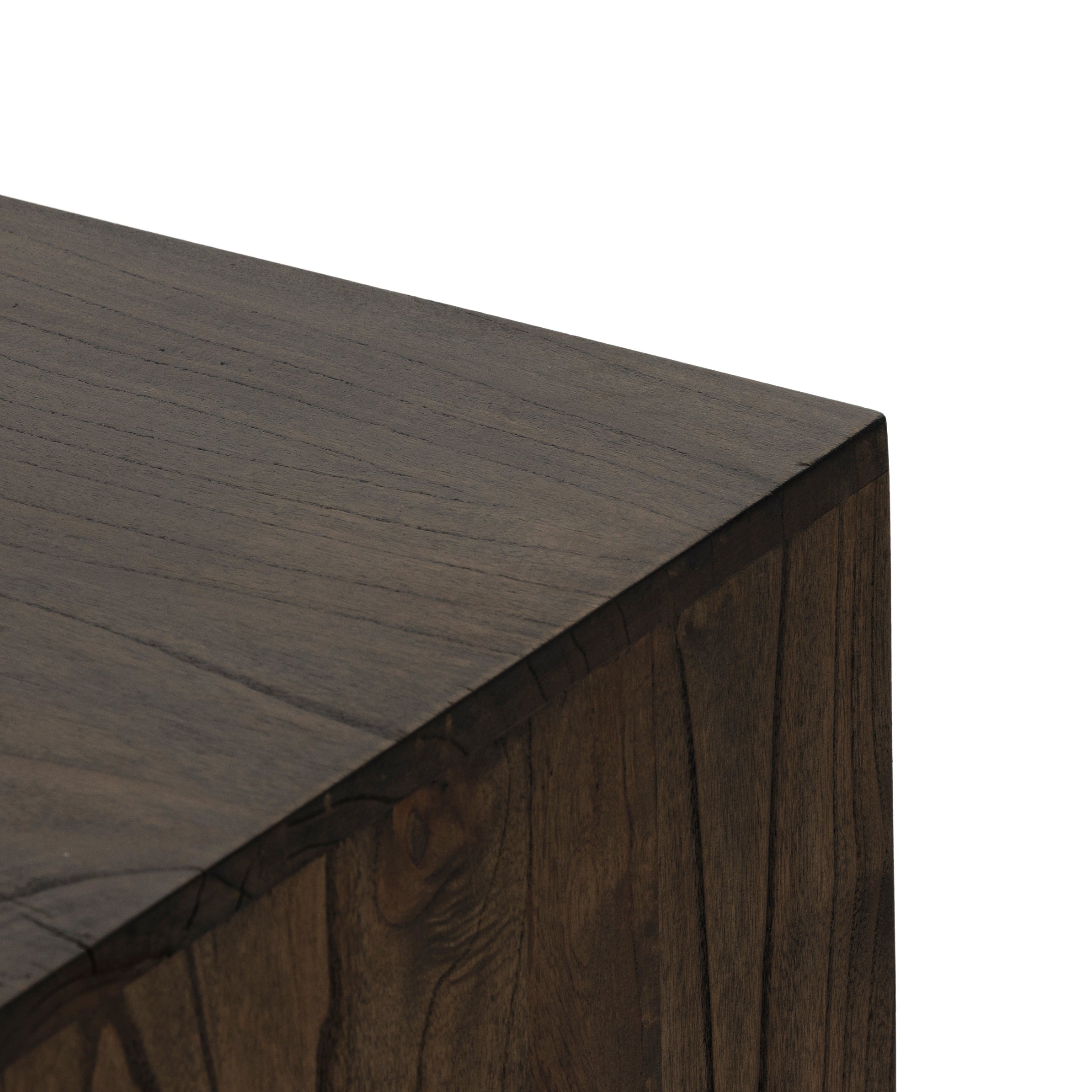 Tussac Matte Brown Neem Media Console is made from dark-finished neem native to India, Africa and other semi-tropical regions, chamfer detailing brings a linear, textured look to a storage-driven media console. Dual rear cutouts for cord management. Amethyst Home provides interior design services, furniture, rugs, and lighting in the Salt Lake City metro area.