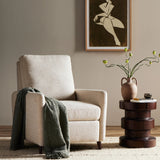 Featuring Wallen Nova Taupe Recliner by Four Hands at Amethyst Home. A midcentury-inspired recliner gets an update with subtle curves throughout. Designed with a hidden push-back reclining functionality and feather fiber blend cushioning, including a loose back cushion. Performance fabrics are specially created to withstand spills, stains, high traffic and. Amethyst Home provides interior design, new home construction design consulting, vintage area rugs, and lighting in the Alpharetta metro area.
