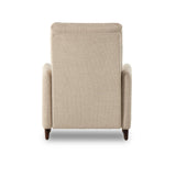 Featuring Wallen Nova Taupe Recliner by Four Hands at Amethyst Home. A midcentury-inspired recliner gets an update with subtle curves throughout. Designed with a hidden push-back reclining functionality and feather fiber blend cushioning, including a loose back cushion. Performance fabrics are specially created to withstand spills, stains, high traffic and wea. Amethyst Home provides interior design, new home construction design consulting, vintage area rugs, and lighting in the Boston metro area.