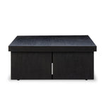 Featuring Warby Worn Black Oak Coffee Table by Four Hands at Amethyst Home. Black-finished oak shapes a streamlined coffee table with a rich while minimalist look.Overall Dimensions: 36"W x 65"L x 14"H
Collection: BennettColors: Worn Black Veneer ,Worn Black OakMaterials: Thick Oak Veneer ,Solid Oak Weight: 125.66 lbsClearance from Floor: 10.25"Distance Betwee. Amethyst Home provides interior design, new home construction design consulting, vintage area rugs, and lighting in the Boston metro area.