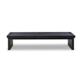 Featuring Warby Worn Black Oak Coffee Table by Four Hands at Amethyst Home. Black-finished oak shapes a streamlined coffee table with a rich while minimalist look.Overall Dimensions: 36"W x 65"L x 14"H
Collection: BennettColors: Worn Black Veneer ,Worn Black OakMaterials: Thick Oak Veneer ,Solid Oak Weight: 125.66 lbsClearance from Floor: 10.25"Distance Betw. Amethyst Home provides interior design, new home construction design consulting, vintage area rugs, and lighting in the Portland metro area.