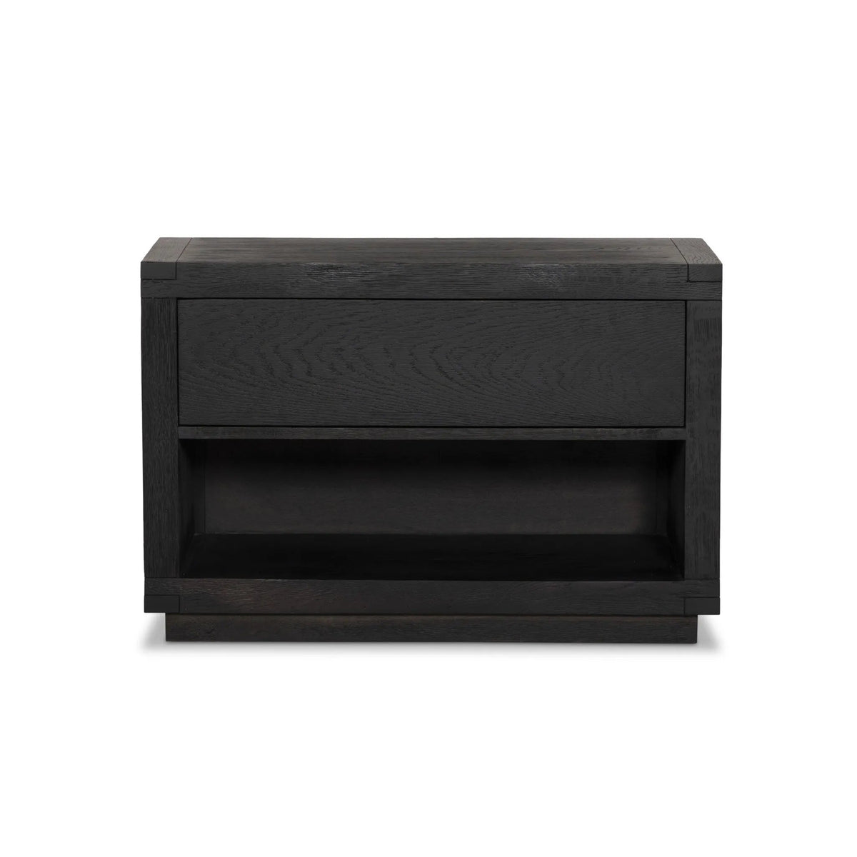 Warby Worn Black Oak Nightstand | ready to ship!