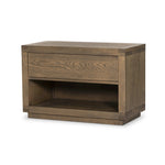 Featuring Warby Worn Oak Nightstand by Four Hands at Amethyst Home. Solid acacia shapes a streamlined box-style nightstand, with lap joint corners for a detail-driven touch. Finished with smooth, push-latch drawer glides.Collection: BennettColors: Worn Oak ,Worn Oak VeneerMaterials: Solid Oak ,Oak Veneer Weight: 94.799 lbs. Amethyst Home provides interior design, new home construction design consulting, vintage area rugs, and lighting in the Houston metro area.
