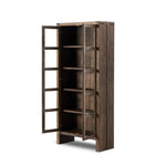 Featuring Warby Worn Oak Cabinet by Four Hands at Amethyst Home. This minimal-inspired bookcase is crafted from a mix of solid oak and worn oak veneer. Featuring glass-front doors and spacious shelves for storage and display.
Overall Dimensions: 18.0" L x 42.0 " W x 94.0" H
Collection: BennettColors: Worn Oak VeneerMaterials: Oak Veneer, Solid OakWeight: 286.6. Amethyst Home provides interior design, new home construction design consulting, vintage area rugs, and lighting in the Dallas metro area.