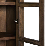 Featuring Warby Worn Oak Cabinet by Four Hands at Amethyst Home. This minimal-inspired bookcase is crafted from a mix of solid oak and worn oak veneer. Featuring glass-front doors and spacious shelves for storage and display.
Overall Dimensions: 18.0" L x 42.0 " W x 94.0" H
Collection: BennettColors: Worn Oak VeneerMaterials: Oak Veneer, Solid OakWeight: . Amethyst Home provides interior design, new home construction design consulting, vintage area rugs, and lighting in the Kansas City metro area.
