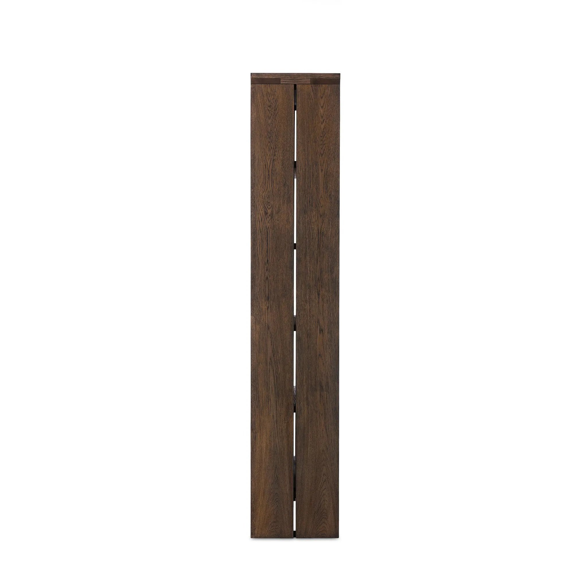 Featuring Warby Worn Oak Cabinet by Four Hands at Amethyst Home. This minimal-inspired bookcase is crafted from a mix of solid oak and worn oak veneer. Featuring glass-front doors and spacious shelves for storage and display.
Overall Dimensions: 18.0" L x 42.0 " W x 94.0" H
Collection: BennettColors: Worn Oak VeneerMaterials: Oak Veneer, Solid OakWeight: 28. Amethyst Home provides interior design, new home construction design consulting, vintage area rugs, and lighting in the Park City metro area.