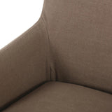 Featuring Westcott Brussels Mushroom Slipcover Dining Chair by Four Hands at Amethyst Home. A classic slipcovered dining chair in an earthy mushroom hue pairs elegance and comfort. With rounded arms and a back height of 35", the chair is taller than the standard size and exudes quiet luxury.Collection: KensingtonColors: Brussels MushroomMaterials: 100% . Amethyst Home provides interior design, new home construction design consulting, vintage area rugs, and lighting in the Winter Garden metro area.