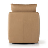 Featuring Whittaker Nantucket Taupe Swivel Chair by Four Hands at Amethyst Home. Atop a 360-degree swivel sits ultra-cushioned seating upholstered in scratch- and water-resistant high-performance leather that's luxurious and sensible. Performance fabrics are specially created to withstand spills, stains, high traffic and wear, ensuring long-term comfort and unmatched durability.Over. Amethyst Home provides interior design, new construction, custom furniture, and area rugs in the Dallas metro area.