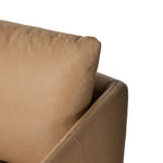 Featuring Whittaker Nantucket Taupe Swivel Chair by Four Hands at Amethyst Home. Atop a 360-degree swivel sits ultra-cushioned seating upholstered in scratch- and water-resistant high-performance leather that's luxurious and sensible. Performance fabrics are specially created to withstand spills, stains, high traffic and wear, ensuring long-term comfort and unmatched durability. Amethyst Home provides interior design, new construction, custom furniture, and area rugs in the Kansas City metro area.
