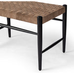 Featuring Wyatt Drifted Matte Black Bench by Four Hands at Amethyst Home. Coffee-colored top-grain leather is woven for a textural sit, paired with oak legs finished in a classic black.Overall Dimensions: 57"W x 17"L x 19"H
Collection: IrondaleColors: Drifted Black ,Coffee SuedeMaterials: Solid Oak ,Top Grain Leather Weight: 19.4 lbs. Amethyst Home provides interior design, new construction, custom furniture, and area rugs in the Charlotte metro area.