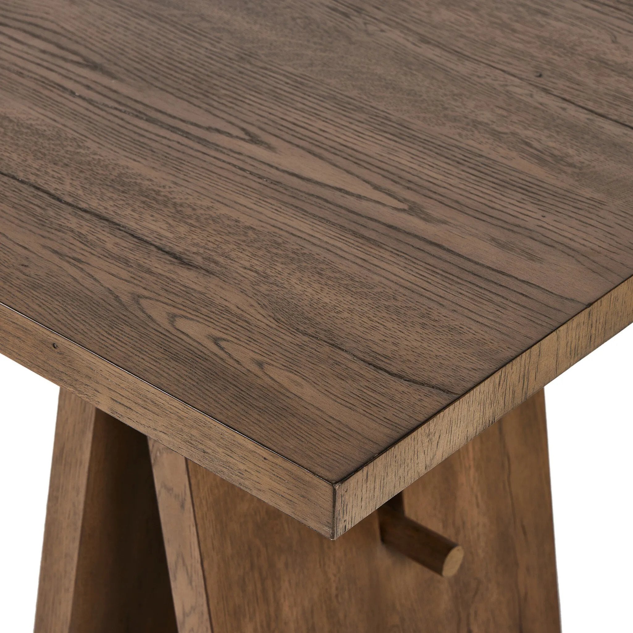 Featuring Wylie Rustic Grey Writing Desk by Four Hands at Amethyst Home. A minimalist frame on this large-scale desk lets the natural character of cracked oak take center stage. Designed with A-frame legs with exposed wood dowel joinery.
Overall Dimensions: 30.0" L x 75.0" W x 30.0" H
Collection: HaidenColors: Rustic Grey VeneerMaterials: Thick Oak Veneer ,S. Amethyst Home provides interior design, new home construction design consulting, vintage area rugs, and lighting in the Monterey metro area.