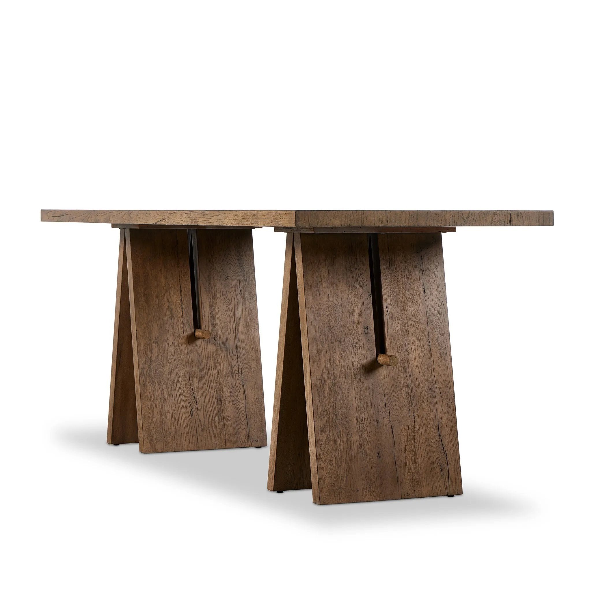 Featuring Wylie Rustic Grey Writing Desk by Four Hands at Amethyst Home. A minimalist frame on this large-scale desk lets the natural character of cracked oak take center stage. Designed with A-frame legs with exposed wood dowel joinery.
Overall Dimensions: 30.0" L x 75.0" W x 30.0" H
Collection: HaidenColors: Rustic Grey VeneerMaterials: Thick Oak Veneer ,Soli. Amethyst Home provides interior design, new home construction design consulting, vintage area rugs, and lighting in the Tampa metro area.