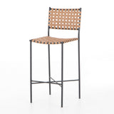 Featuring Garza Natural Leather Bar + Counter Stool by Four Hands at Amethyst Home. The Garza Natural Leather Bar + Counter Stool provides such a comfortable sit with thickly cut soft top grain leather. The slim iron frame gives off a sleek and luxurious vibe sure to elevate your dining experience and improve the overall aesthetic of your kitchen.
Bar Stool O.  Amethyst Home provides interior design, new home construction design consulting, vintage area rugs, and lighting in the Dallas metro area.
