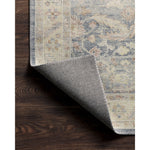 Featuring Hathaway Denim/Multi Rug by Loloi at Amethyst Home. Featuring soft motifs in a carefully curated color palate of blue, yellow, red, and hints of orange, the Hathaway Denim / Multi area rug captures the essence of one-of-a-kind vintage or antique area rug at an attractive price.
This rug is ideal for high traffic areas due to the rug's power-loome.  Amethyst Home provides interior design, new home construction design consulting, vintage area rugs, and lighting in the Charlotte metro area.