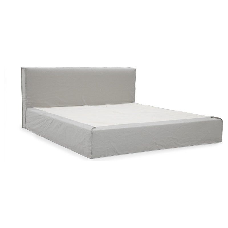 The modern Hayden Bed by Verellen is sturdy and comfy. This cozy bed features:  platform style bed – accommodates mattress only sits on glides available slipcovered or upholstered double needle stitch detail not available with boxspring Available in twin, full, queen, king, and California king.