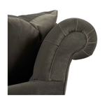 Featuring Henderson Upholstered 96" Sofa by Cisco Brothers at Amethyst Home. This romantic Henderson Upholstered Sofa Family by Cisco Brothers anchors your space with classic style elegantly appointed in this collection. The Henderson is a true style sophisticate with a button-tufted back and graceful curves. The Dimitri legs complete the look with beautif.  Amethyst Home provides interior design, new home construction design consulting, vintage area rugs, and lighting in the Nashville metro area.
