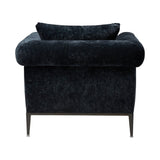 Featuring Henrietta Upholstered Chair by Cisco Brothers at Amethyst Home. The Henrietta Chair by Cisco Brothers is the ideal mid-century accent to your living room style. This dashing piece boasts a distinctive style, with elegant roll arms and metal black-rust legs. This chair is a fresh look on a classic style, updating the familiar silhouette with a uni.  Amethyst Home provides interior design, new home construction design consulting, vintage area rugs, and lighting in the Nashville metro area.