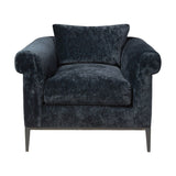 Featuring Henrietta Upholstered Chair by Cisco Brothers at Amethyst Home. The Henrietta Chair by Cisco Brothers is the ideal mid-century accent to your living room style. This dashing piece boasts a distinctive style, with elegant roll arms and metal black-rust legs. This chair is a fresh look on a classic style, updating the familiar silhouette with a unique .  Amethyst Home provides interior design, new home construction design consulting, vintage area rugs, and lighting in the Omaha metro area.