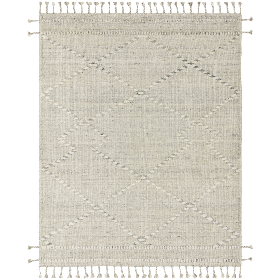 Iman Ivory / Light Grey Hand-Knotted Rug