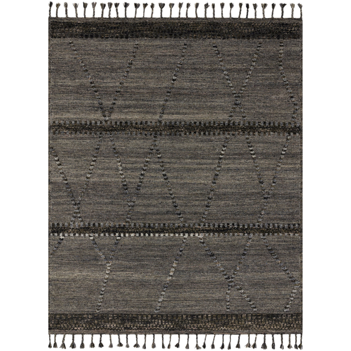 Iman Grey/Multi Hand-Knotted Rug