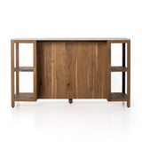 Featuring Indira Smoked Acacia Kitchen Island by Four Hands at Amethyst Home. Create space and style with the Indira Kitchen Island in Smoked Acacia made from smoked acacia and solid white marble. Roomy open shelving offers ample options for storage and display, while dual drawers keep frequently used items within reach.
Size: 62"W x 29"L x 36"H
Colors: Smoked Acacia, Smoked Acacia Veneer, W. Amethyst Home provides interior design services, furniture, rugs, and lighting in the New York metro area.