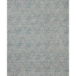 The Raven Blue / Ivory Rug is intricately handwoven with delicate, fine yarns that amplify the rug's layered and dimensional geometric design. While the rug itself is thick and sturdy, the colors and patterns have a casual lightness that can work in many spaces, from busy living rooms to serene bedrooms. Amethyst Home provides interior design, new construction, custom furniture, and area rugs in the Laguna Beach metro area.