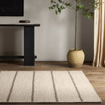 Featuring Bavell Almeda Rug by Jaipur Living at Amethyst Home. With its mesmerizing waves of 100% premium undyed artisanal wool, Norfolk adds an earthy, elemental ease to any modern interior. In unique combinations of creams and browns, the weaver’s impromptu selection of undyed yarn results in unexpected flecks of gray. Enjoy effortless style, and unsurpas. Amethyst Home provides interior design, new home construction design consulting, vintage area rugs, and lighting in the Calabasas metro area.