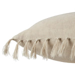 Featuring Jemina Feather Gray Pillow by Jaipur Living at Amethyst Home. The Jemina Feather Gray Pillow boasts an assortment of relaxed linen designs with rustic-style knotted tassels lining the sides. The comfortable Majere throw pillow delights with an on-trend gray hue and subtle bohemian vibe that perfectly accents sofas, chairs, and beds alike. This casual yet sophisticated pillow thrives i. Amethyst Home provides interior design services, furniture, rugs, and lighting in the Omaha metro area.