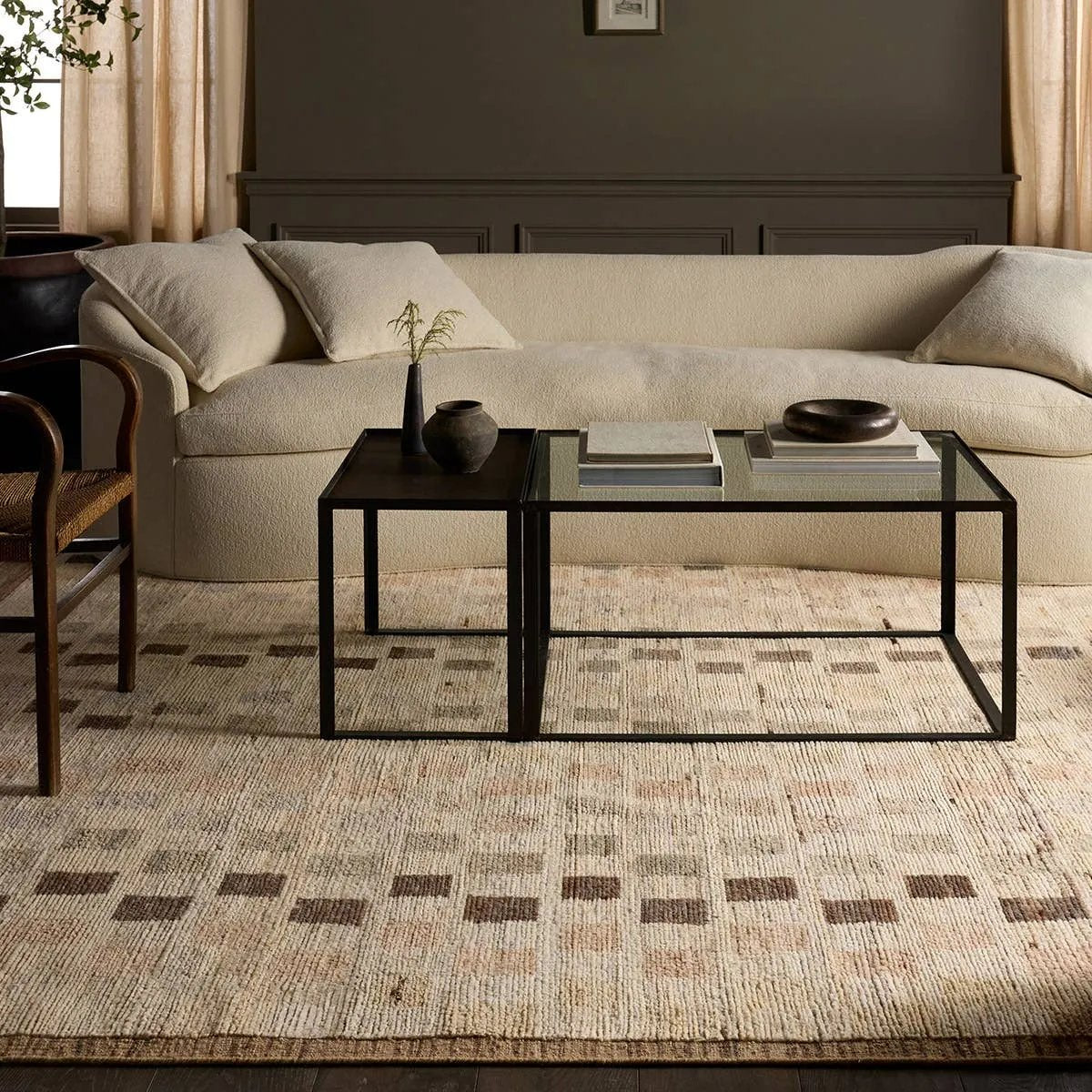 Featuring Kazben Ituri Hand-Knotted Rug by Jaipur Living at Amethyst Home. With its understated adventurous ethos, the Kazben is a lifestyle rug that hints luxury. An homage to the collective decades of quality rug making, its unsurpassed quality is an investment for today and tomorrow. The Ituri design speaks to the artistry of finely made rugs. Gentle lo. Amethyst Home provides interior design, new home construction design consulting, vintage area rugs, and lighting in the Washington metro area.